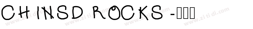 CHlNSD ROCKS字体转换